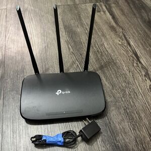 TP-LINK TL-WR940N Wireless N Router With AC Adapter / Power Cable Cord